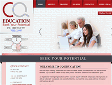 Tablet Screenshot of cqeducation.com.au